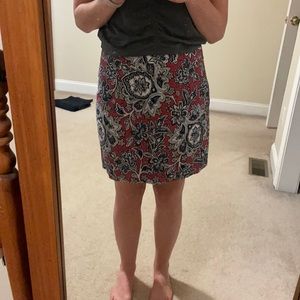 Floral work skirt
